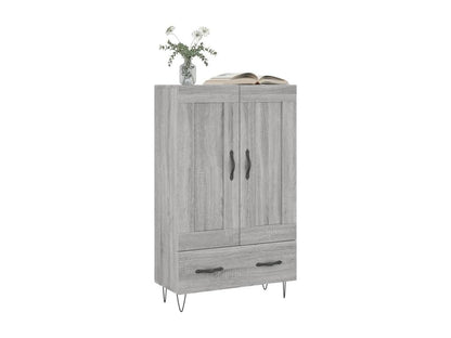 Buffet en bois d'ingénierie, 69,5 x 31 x 115 cm, gris