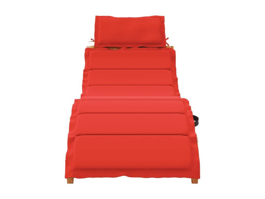 Chaise longue rouge
