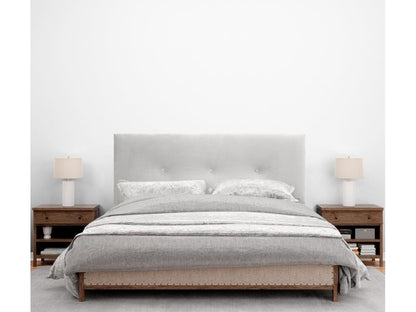 Lit en velours, 135 x 140 x 120 cm, blanc