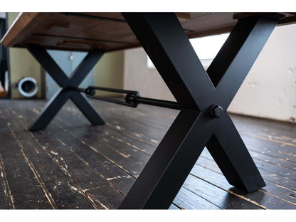 Table, 240 x 100 cm, marron