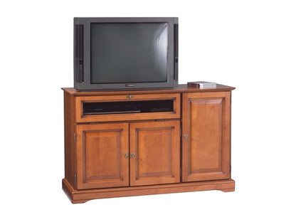 Meuble TV 3 portes, 46,5 cm, marron