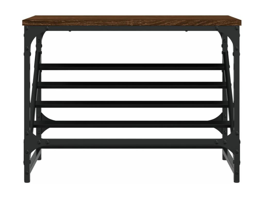 Étagère en bois imitation chêne, 60 x 30 x 45 cm, marron