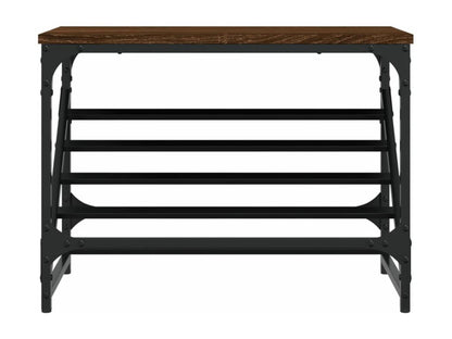 Étagère en bois imitation chêne, 60 x 30 x 45 cm, marron