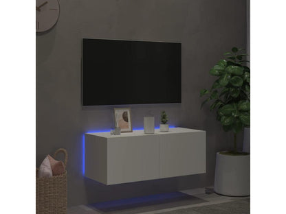 Meuble TV, 80 x 35 x 31 cm, blanc