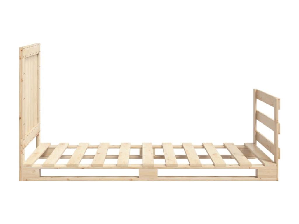 Cadre de lit, 100 x 200 cm, marron