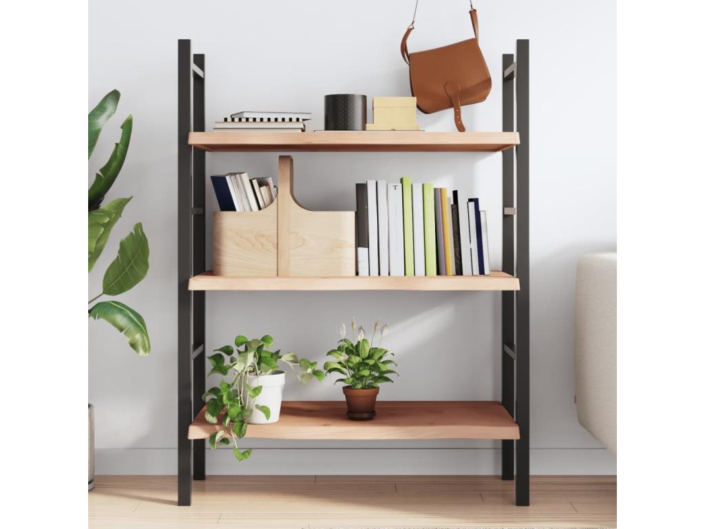 Étagère en chêne massif, 100 x 40 x 2 cm, finition naturelle