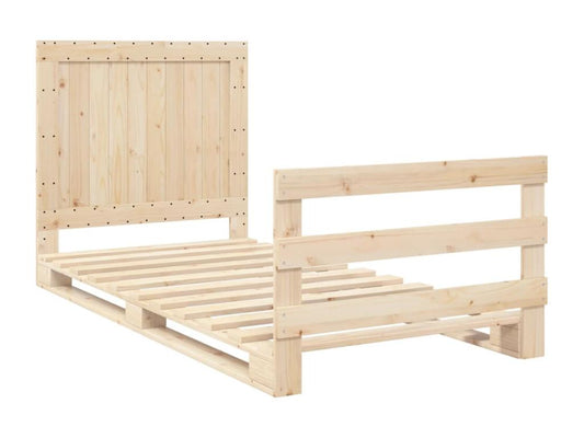 Cadre de lit, 100 x 200 cm, marron