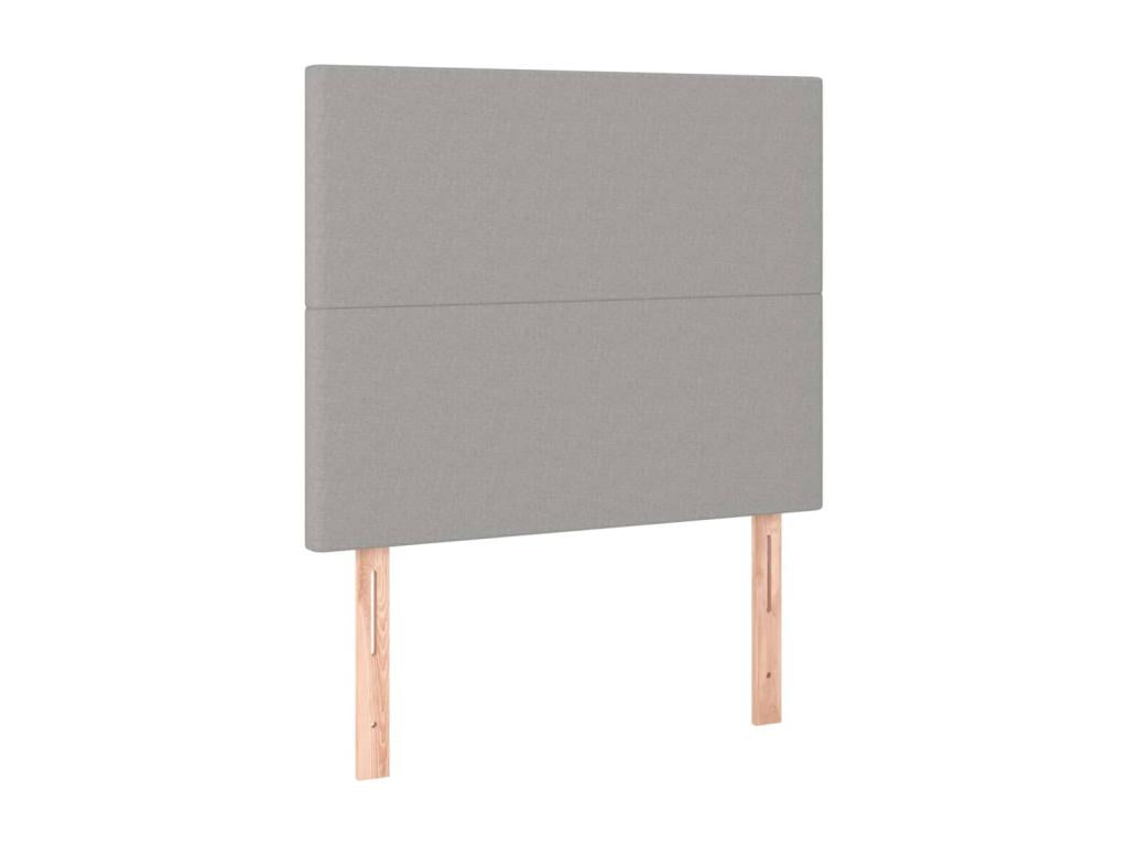 Lit en tissu, 120 x 200 cm, gris