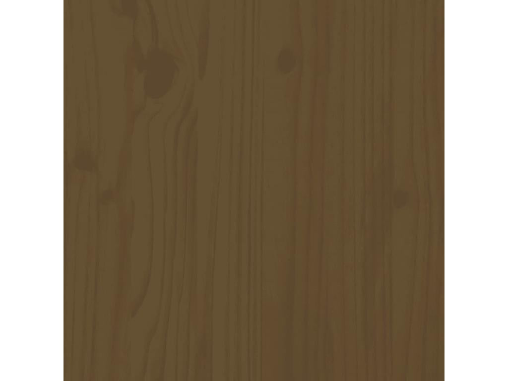 Ensemble de mobilier de jardin 4 pièces en pin massif, marron