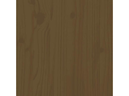 Ensemble de mobilier de jardin 4 pièces en pin massif, marron