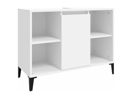 Ensemble de meubles de maison 3 pièces en bois d'ingénierie, blanc