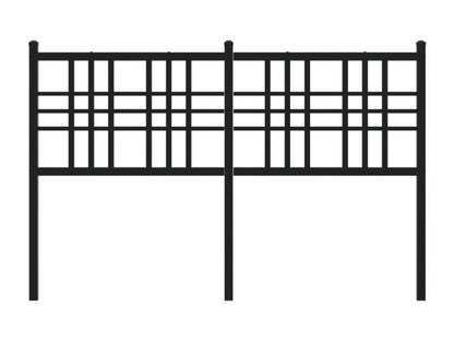 Lit en métal, 120 cm, noir