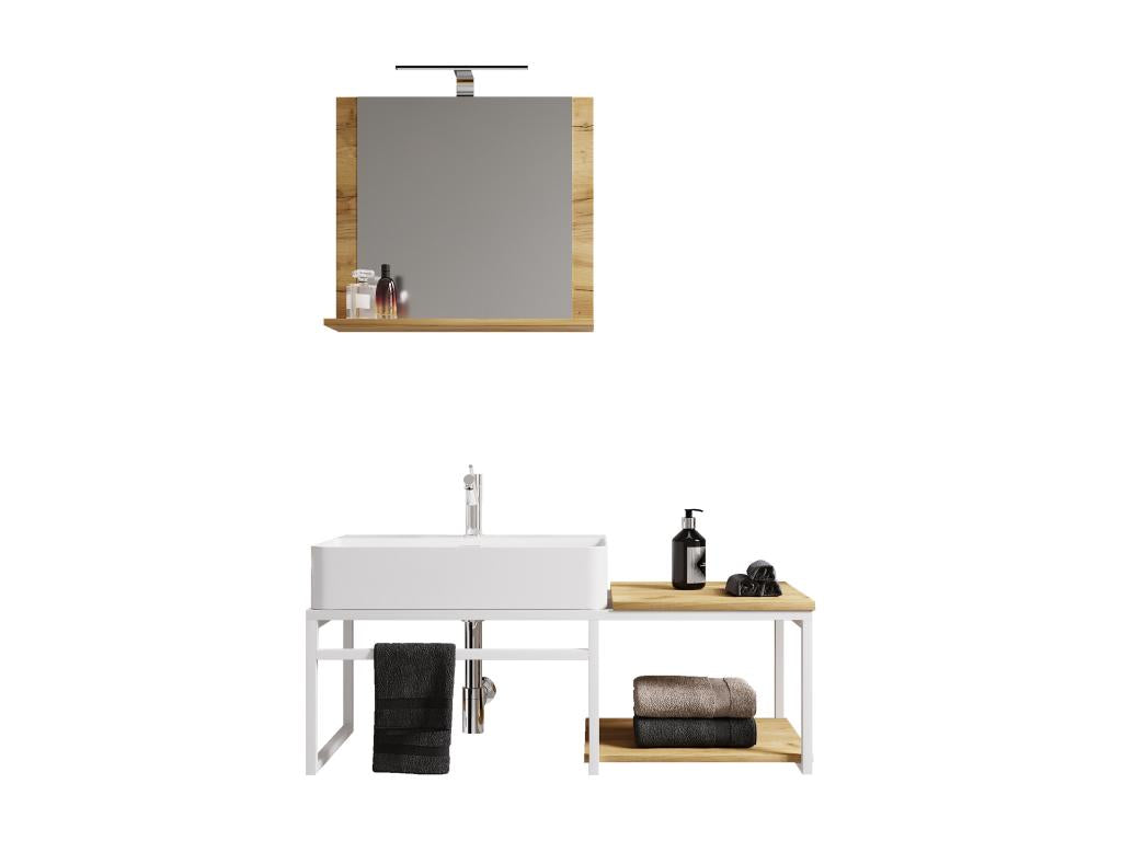 Meubles de maison en bois effet chêne, blanc