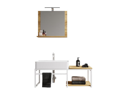 Meubles de maison en bois effet chêne, blanc