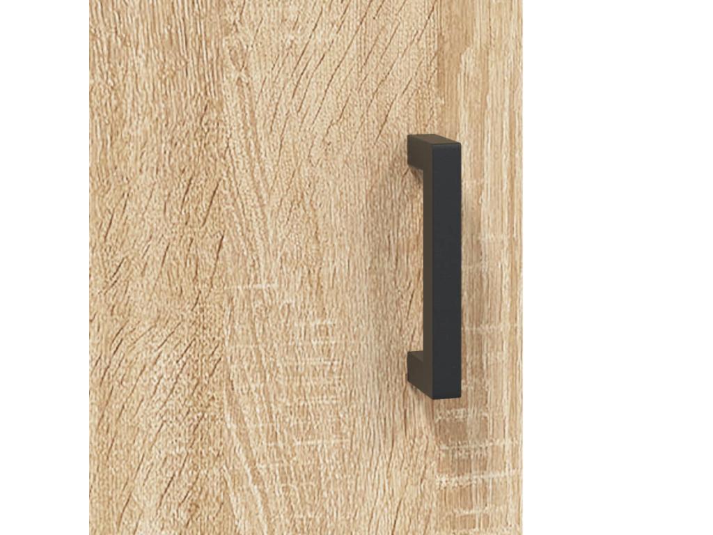 Buffet en bois imitation chêne, 69,5 x 34 x 180 cm, marron