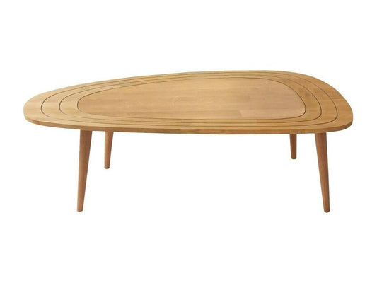 Canapé en bois effet chêne, 38 cm, beige