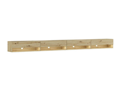 Banc en bois effet chêne, beige