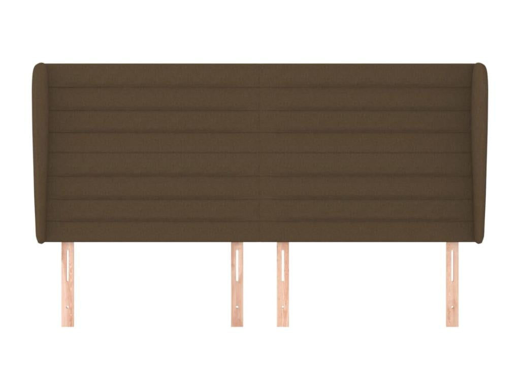 Lit en tissu, 203 x 23 x 118 cm, marron