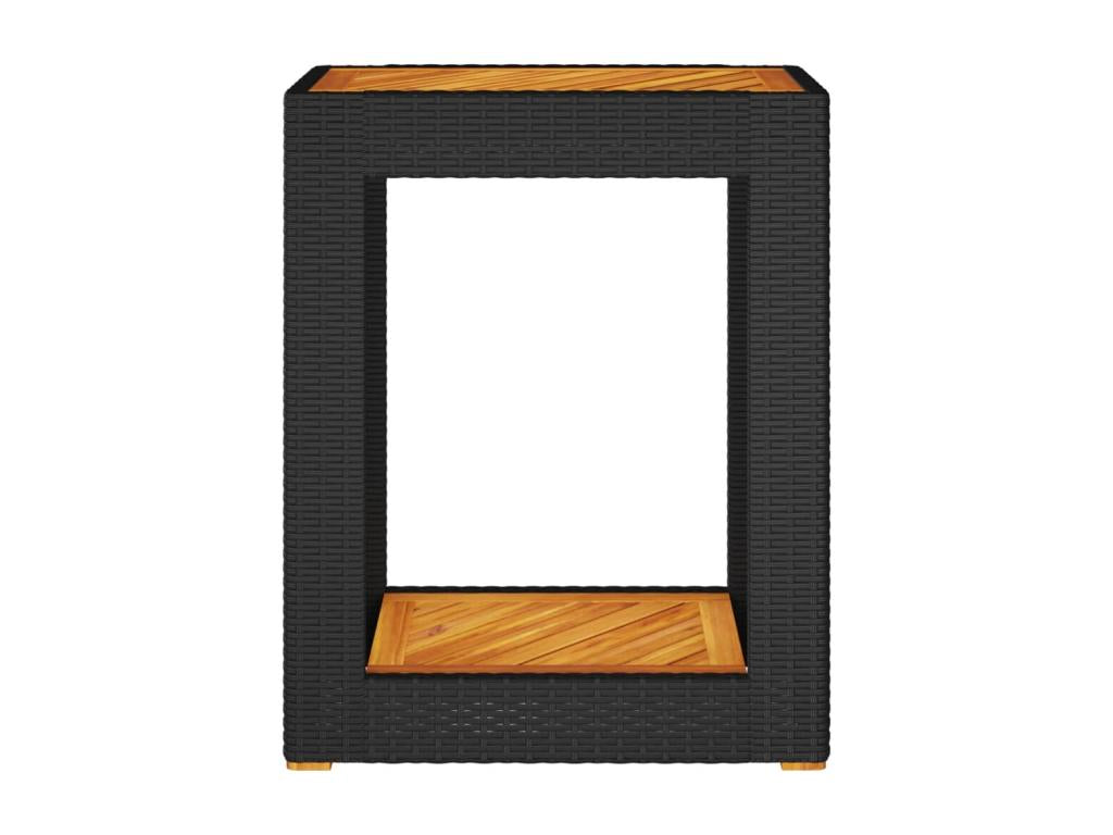 Table d'appoint, 60 x 40 x 75 cm, noire