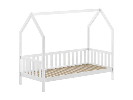 Lit en pin massif, 90 x 200 cm, blanc