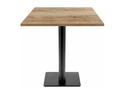 Table en bois effet chêne, 70 x 70 cm, marron