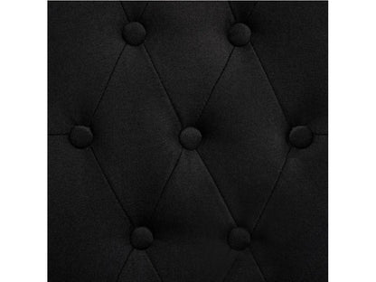 Chaise en tissu, noire