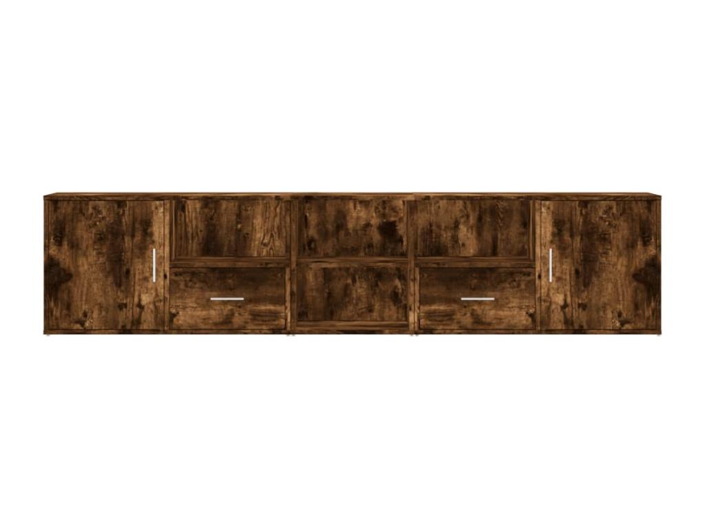 Armoire en bois imitation chêne, 200 x 40 x 45 cm, marron