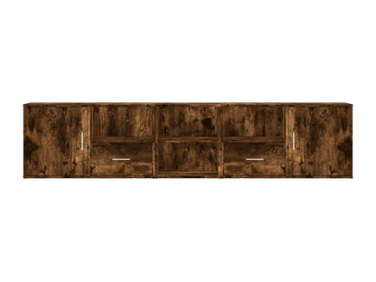 Armoire en bois imitation chêne, 200 x 40 x 45 cm, marron
