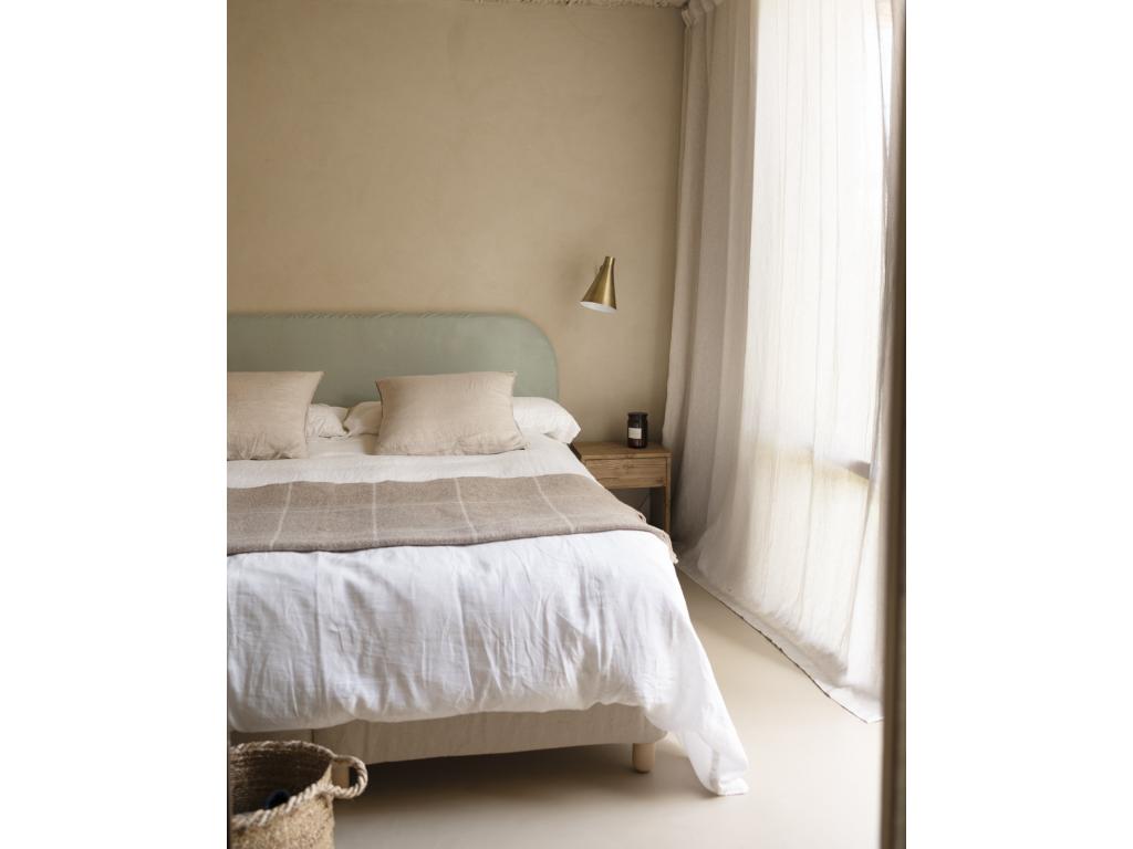 Lit en velours, 180 x 110 cm, vert